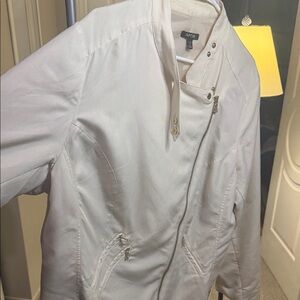 Apt. 9 Off-White Zip-Up Jacket